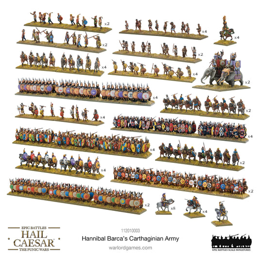 Hannibal Barca's Carthaginian Army: Hail Caesar Epic Battles