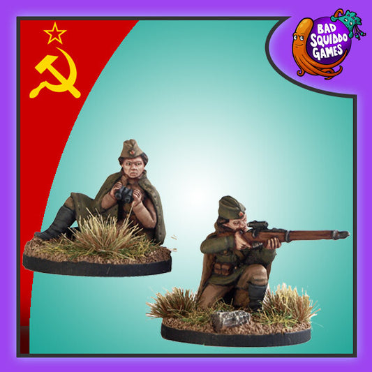 Soviet Sniper Team Kneeling