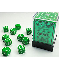 Chessex Opaque Green/White