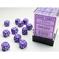 Chessex Opaque Purple/White