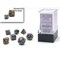 Chessex Mini Polyhedral 7-Die Set - Mosaic Yellow