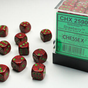 Chessex Speckled Strawberry D6 Dice Set