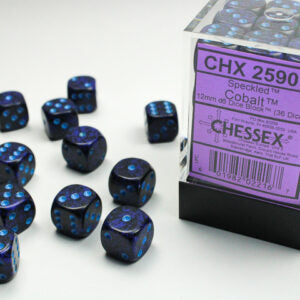 Chessex Speckled Cobalt D6 Dice Set