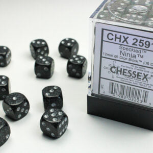 Chessex Speckled Ninja D6 Dice Set