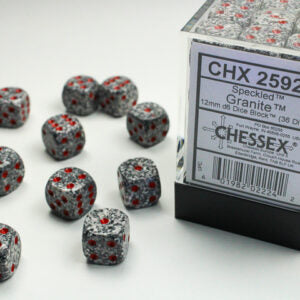 Chessex Speckled Granite D6 Dice Set