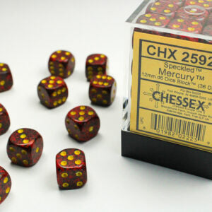 Chessex Speckled Mercury D6 Dice Set