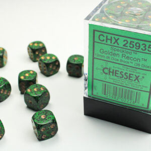 Chessex Speckled Golden Recon D6 Dice Set