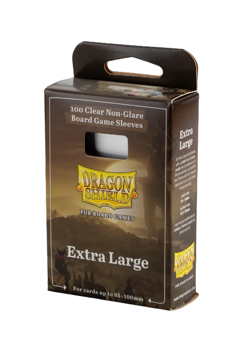 Dragon Shield 100 Clear Non-Glare Board Game Sleeves - Extra Large