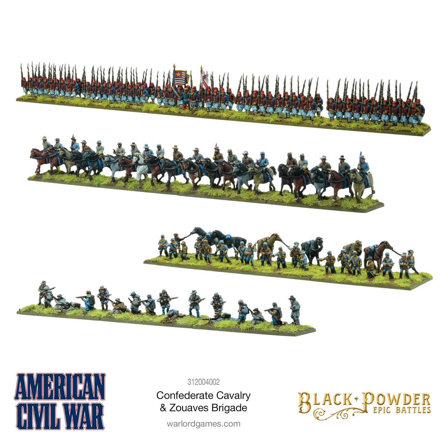 Confederate Cavalry & Zouaves Brigade - ACW Epic Battles