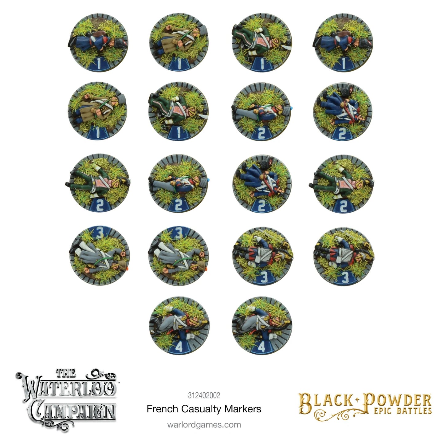 Napoleonic French Casualty Markers: Napoleonic Epic Battles