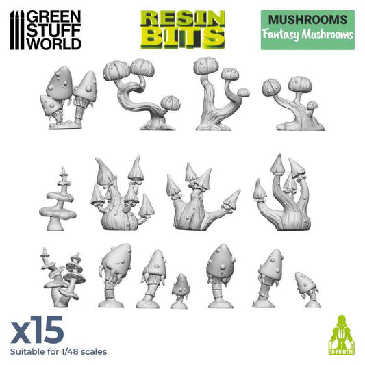 3D Printed: Fantasy Mushrooms