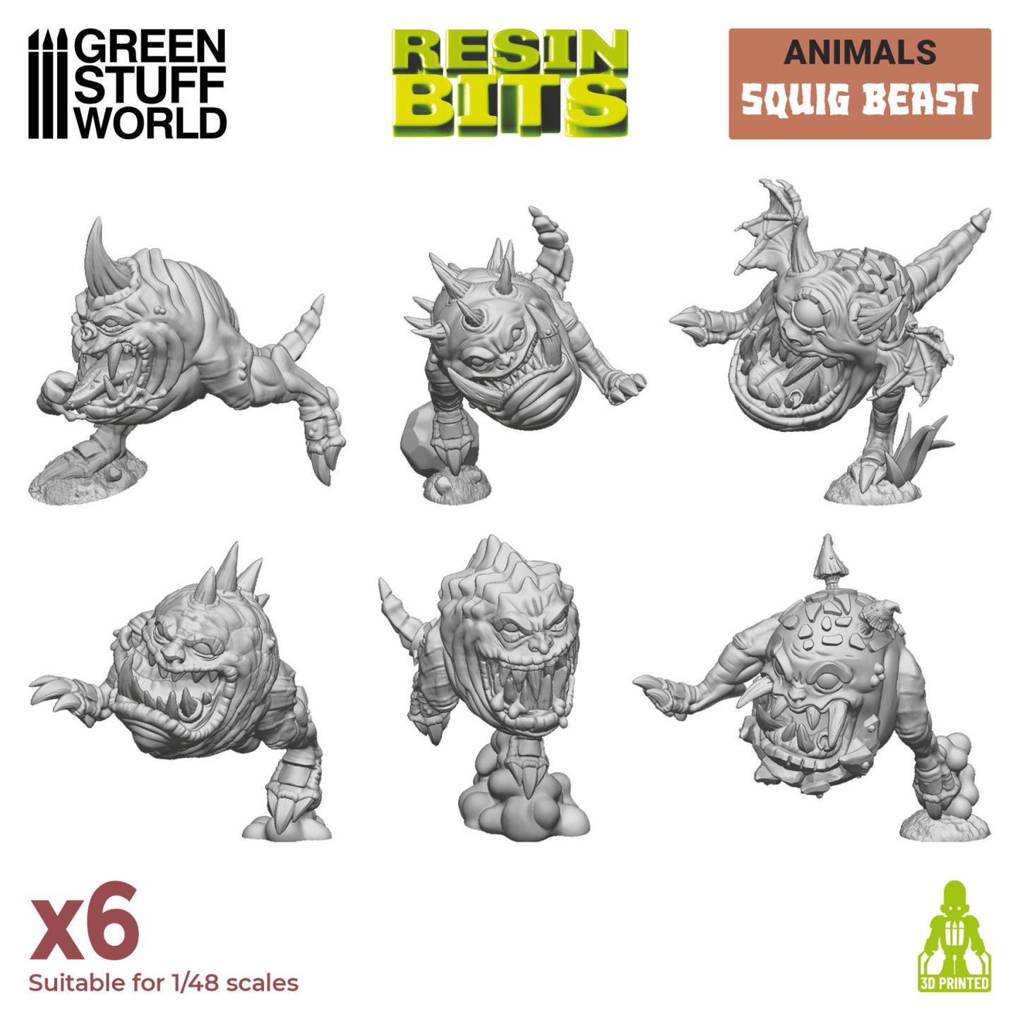 3D Printed: Squig Beasts