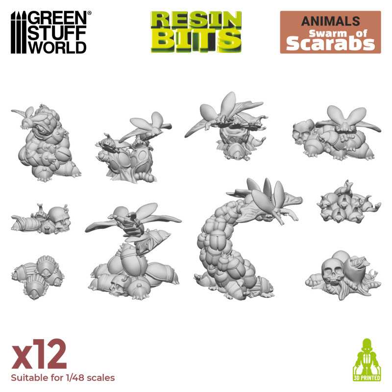 3D Printed: Swarm of Scarabs