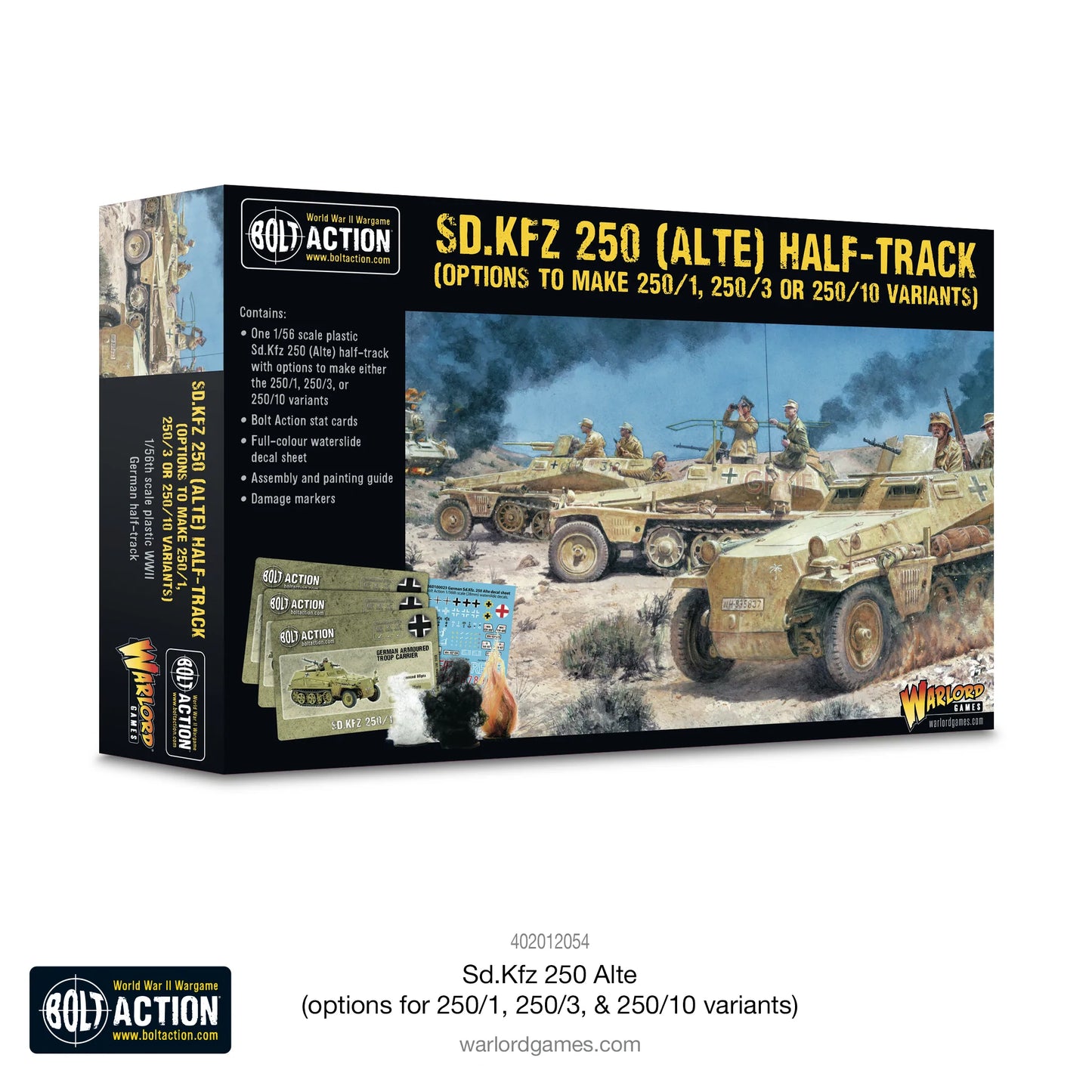 German Army Sd.Kfz 250 (Alte) half-track (options to make 250/1, 250/3 or 250/10 variants)