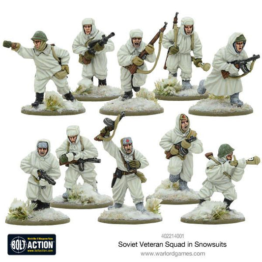 Soviet Army Veteran Squad in Snowsuits