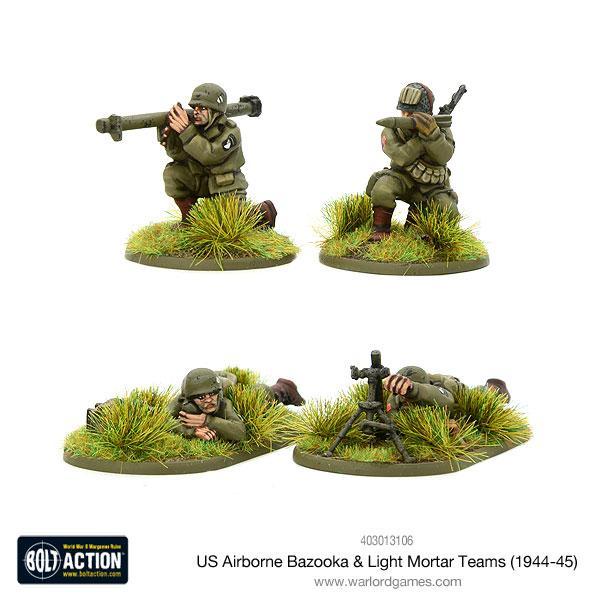 US Airborne Bazooka & Light Mortar teams