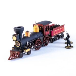 19th C. American Steam Locomotive (Red)