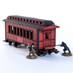 19th C. American Passenger Car (Red)