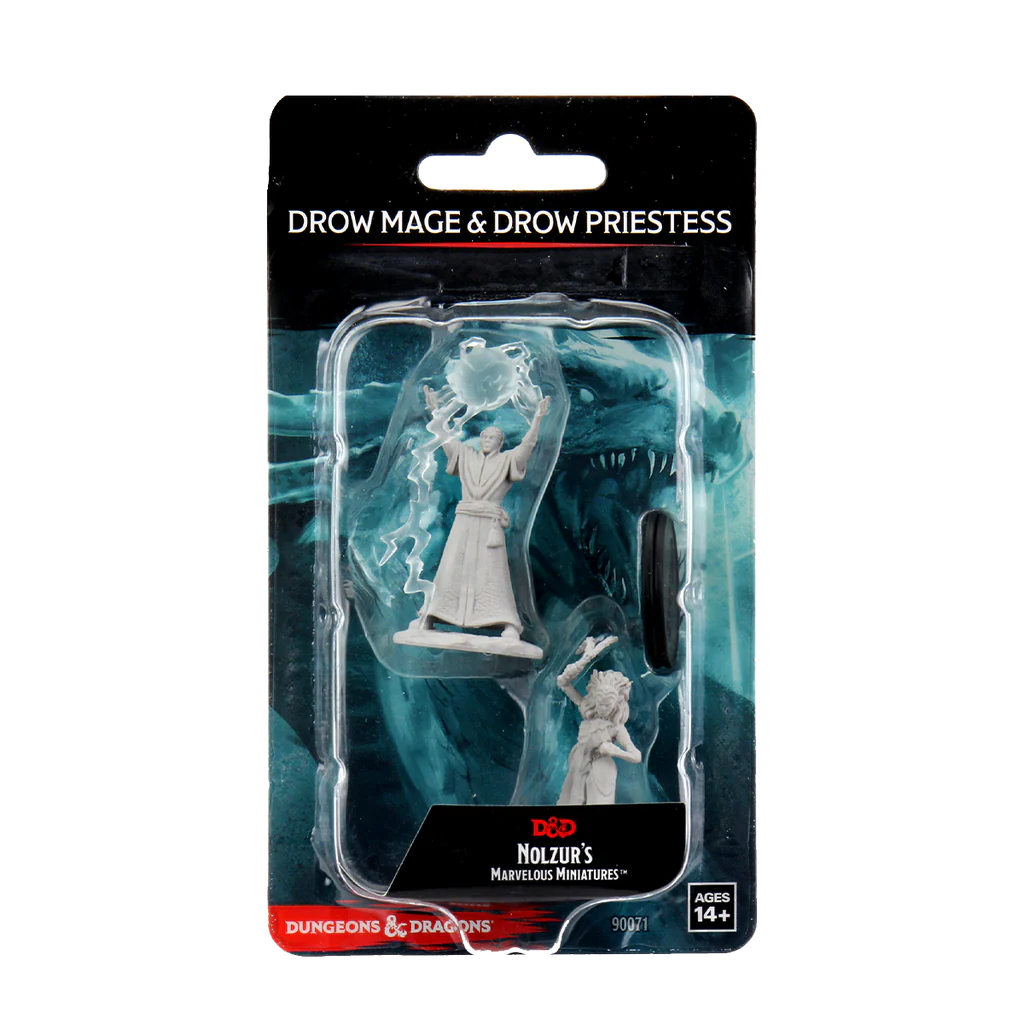 Drow Mage and Drow Priestess (W12)