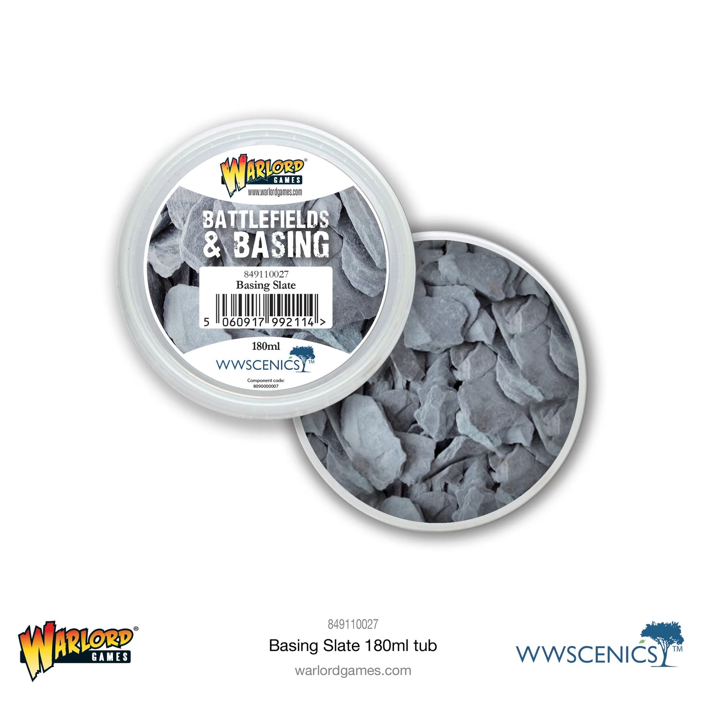 Basing Slate (180ml): Warlord Scenics