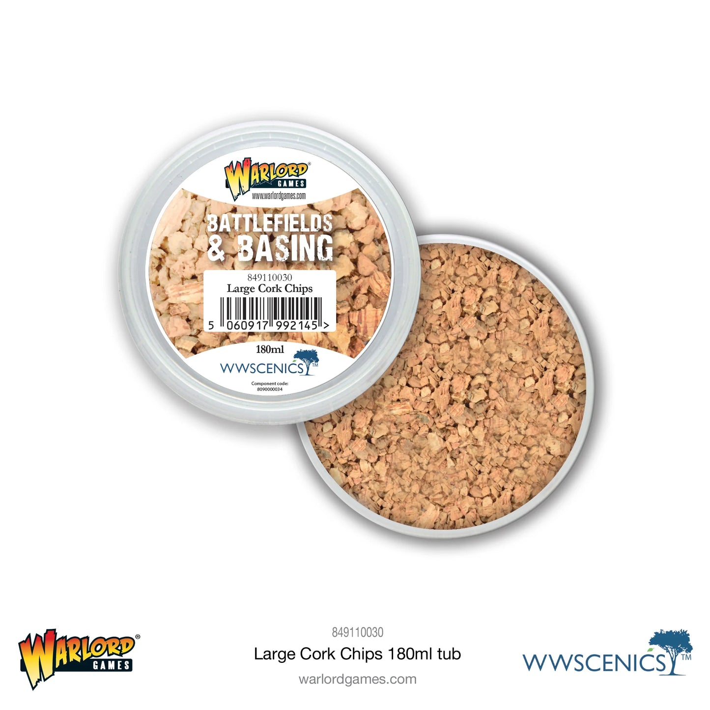 Large Cork Chips (180ml): Warlord Scenics
