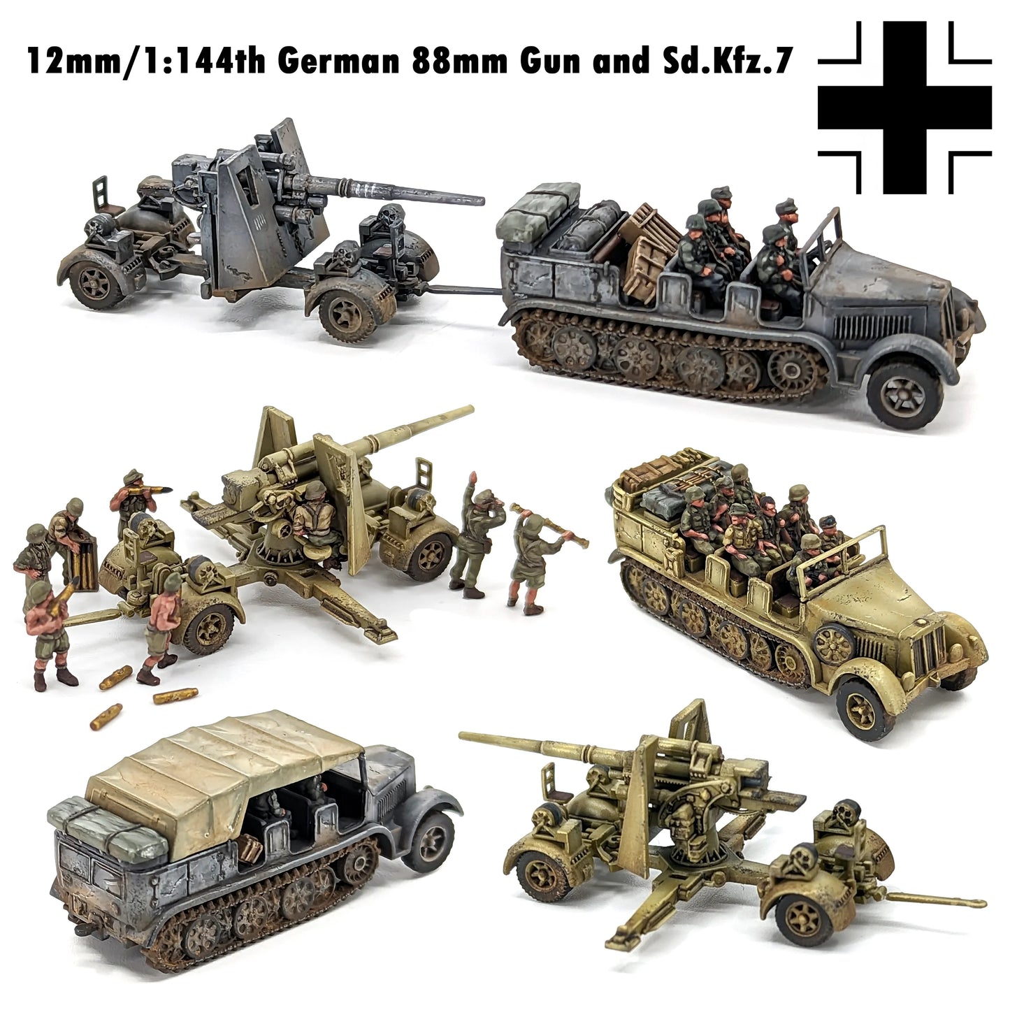 12mm / 144th German 88mm Gun and Sd.Kfz.7