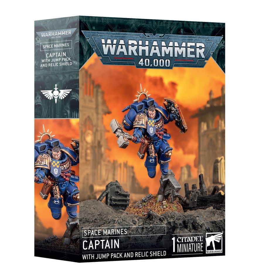 SPACE MARINES: CAPTAIN WITH JUMP PACK & RELIC SHIELD