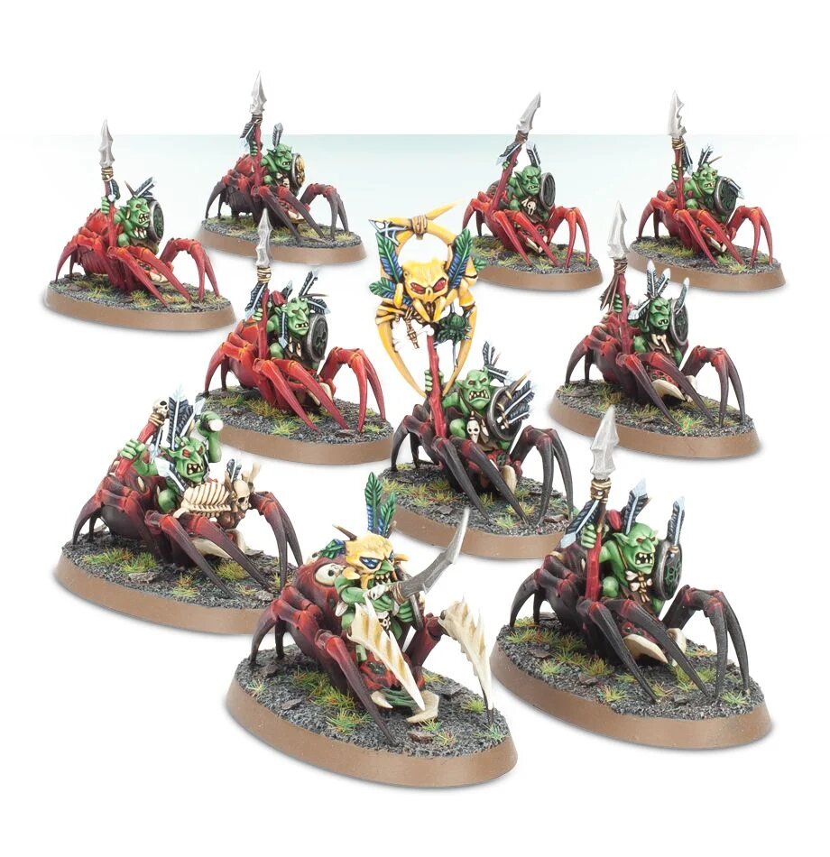 GLOOMSPITE GITZ: GROT SPIDER RIDERS