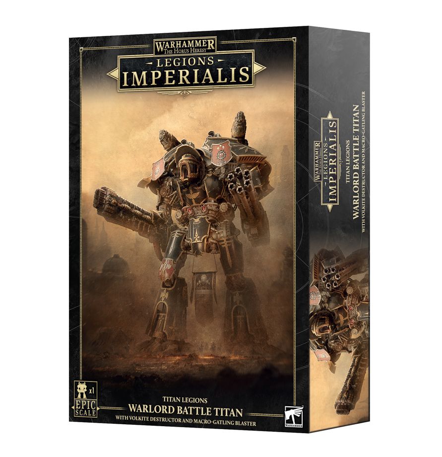 LEGIONS IMPERIALIS: WARLORD TITAN WITH VOLKITE & MACRO GATLING BLASTER