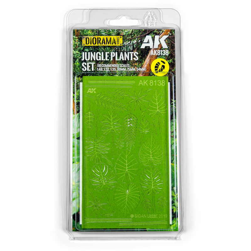 AK8138 Jungle Plants Set - Laser-Cut Realistic Plants