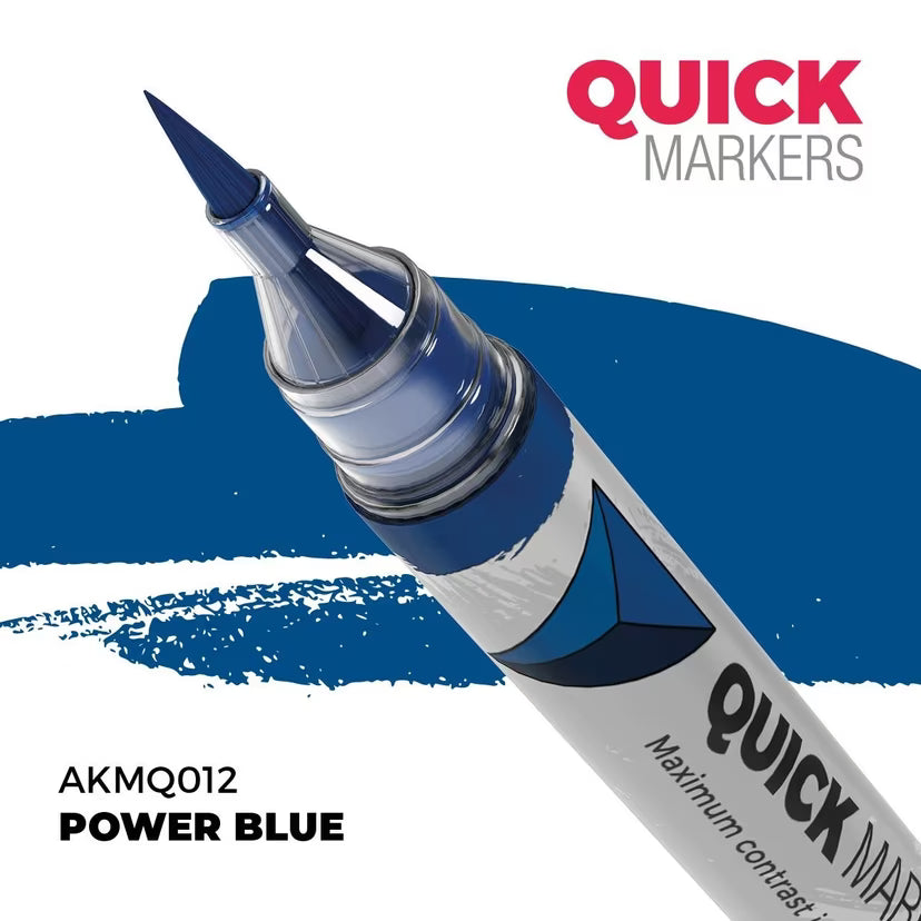AKMQ012 - Quick Markers: Power Blue