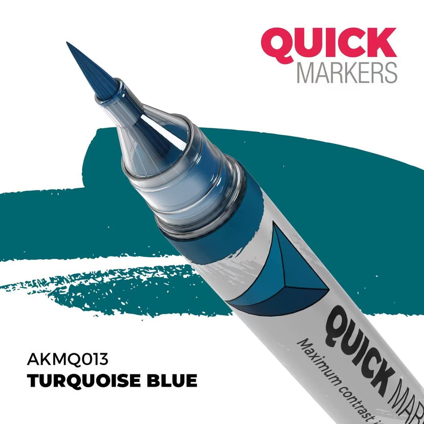 AKMQ013 - Quick Markers: Turquoise Blue