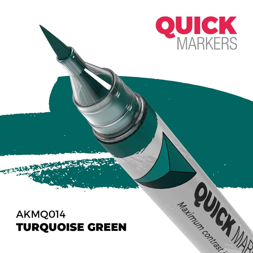 AKMQ014 - Quick Markers: Turquoise Green