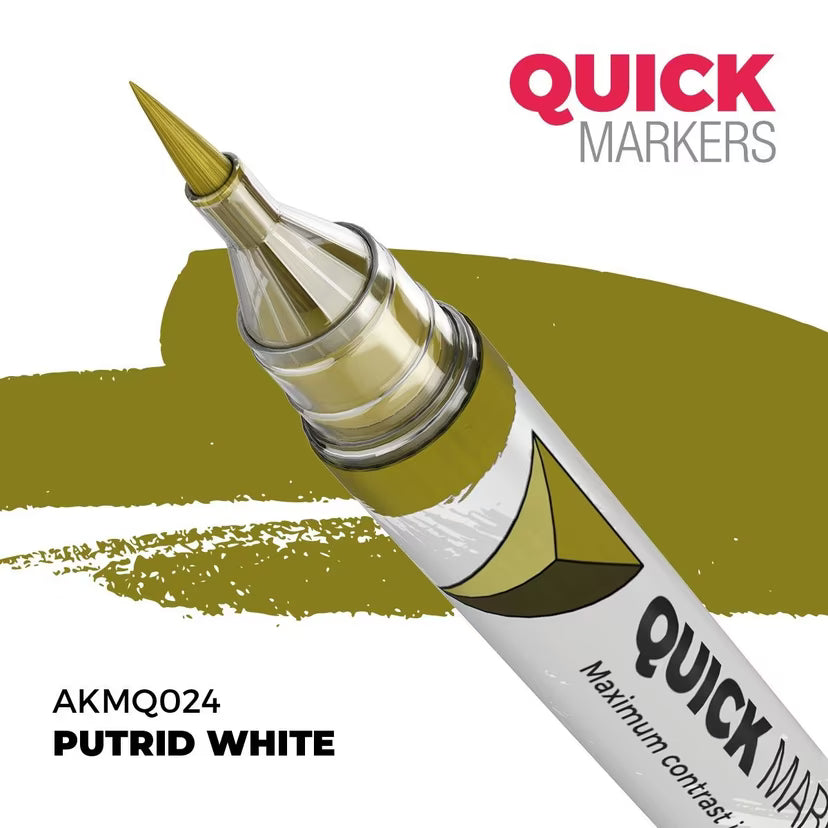 AKMQ024 - Quick Markers: Putrid White