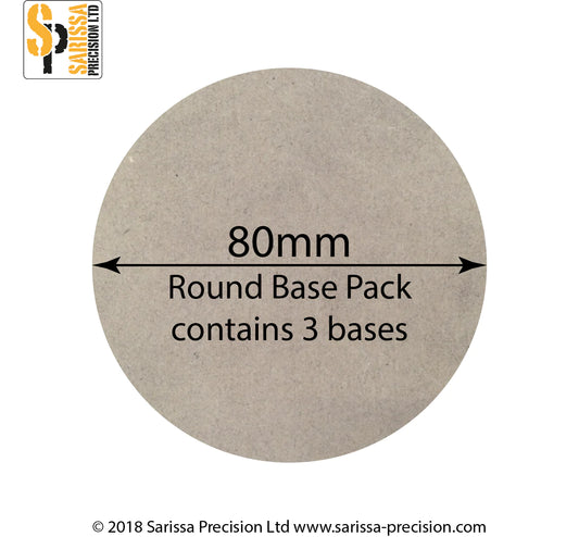 80mm Round Base Pack