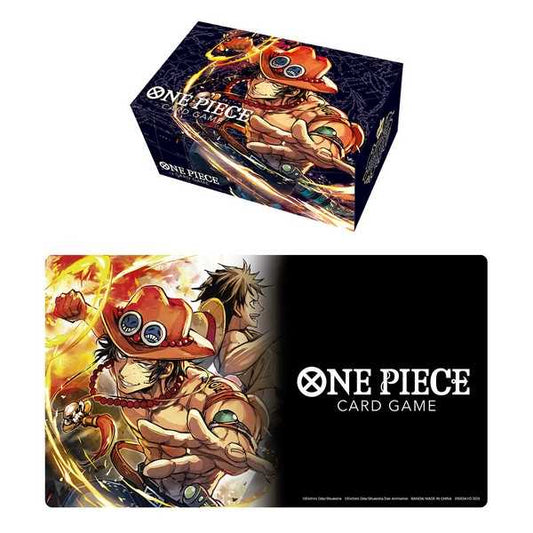One Piece TCG: Portgas.D.Ace Playmat & Storage Box