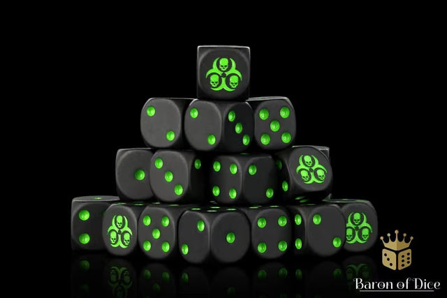 Baron of Dice: Black Plague Dice Set