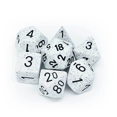 Chessex Speckled Polyhedral 7-Die Set - Arctic Camo