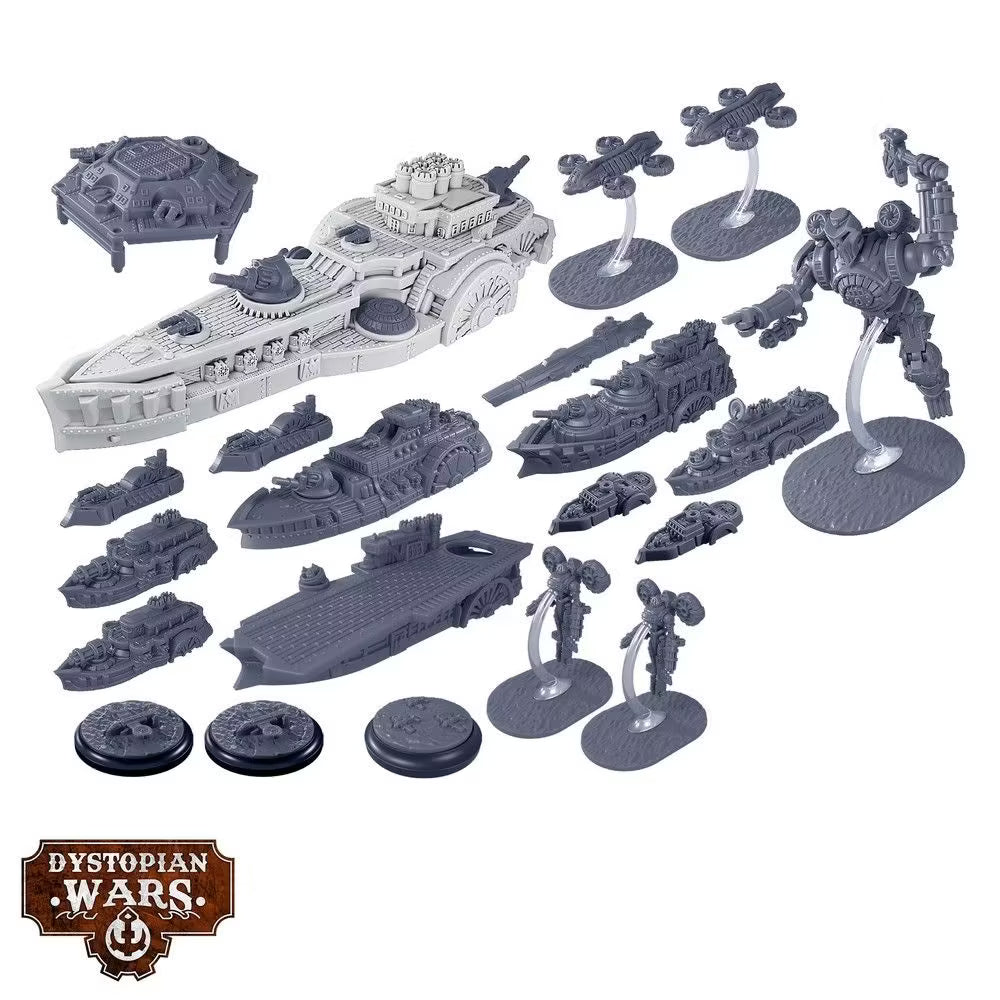 Dystopian Wars: Independence Battlefleet Set