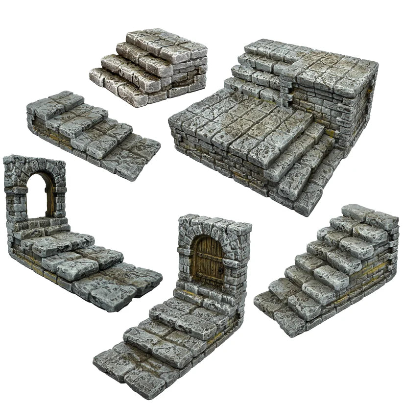 DB003 Dungeon Builder Stairs Set (6)