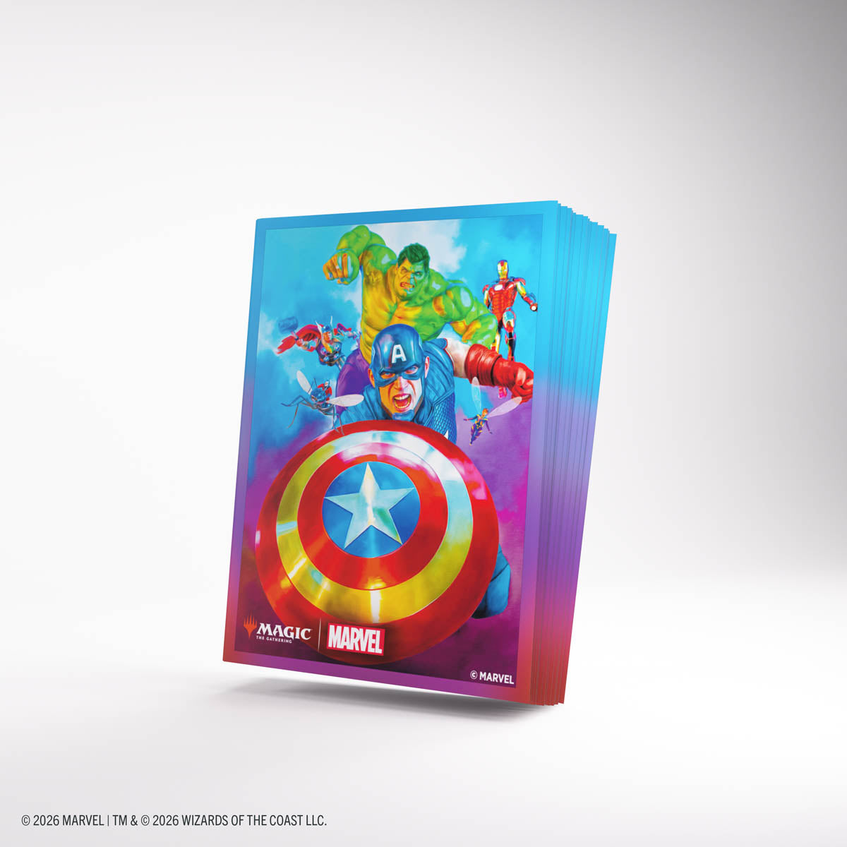 Gamegenic: Marvel Super Heroes Premium Art Sleeves - Captain America, Team Leader