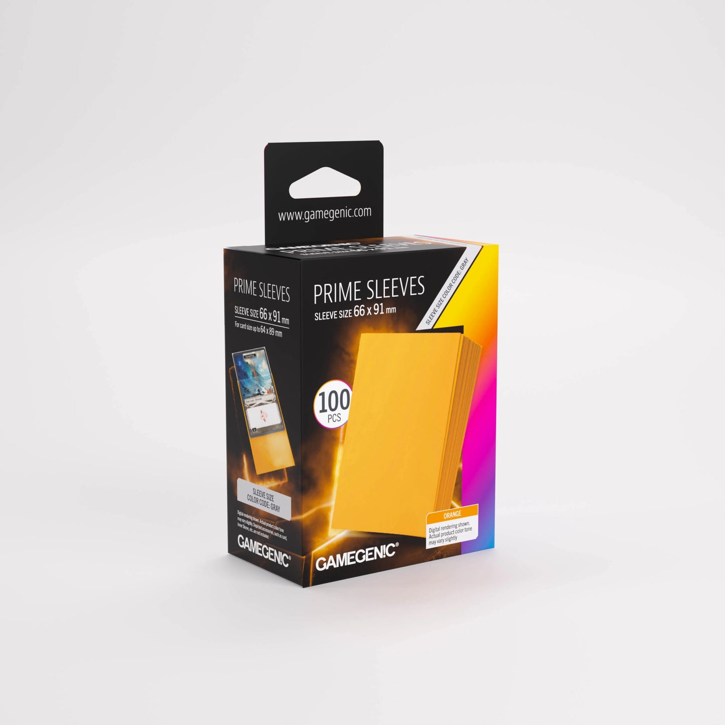 Gamegenic Prime Sleeves Orange 66x91 (100 ct.)