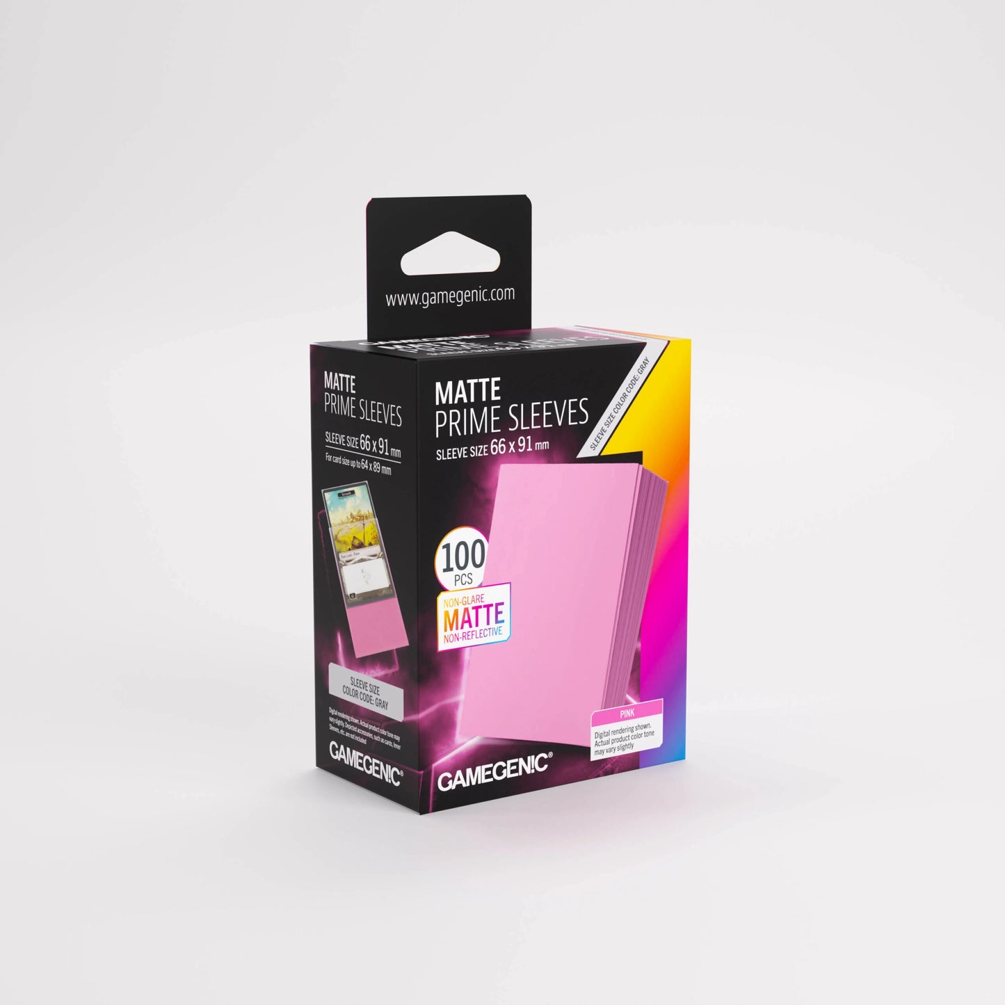 Gamegenic Matte Prime Sleeves Pink 66x91 (100 ct.)