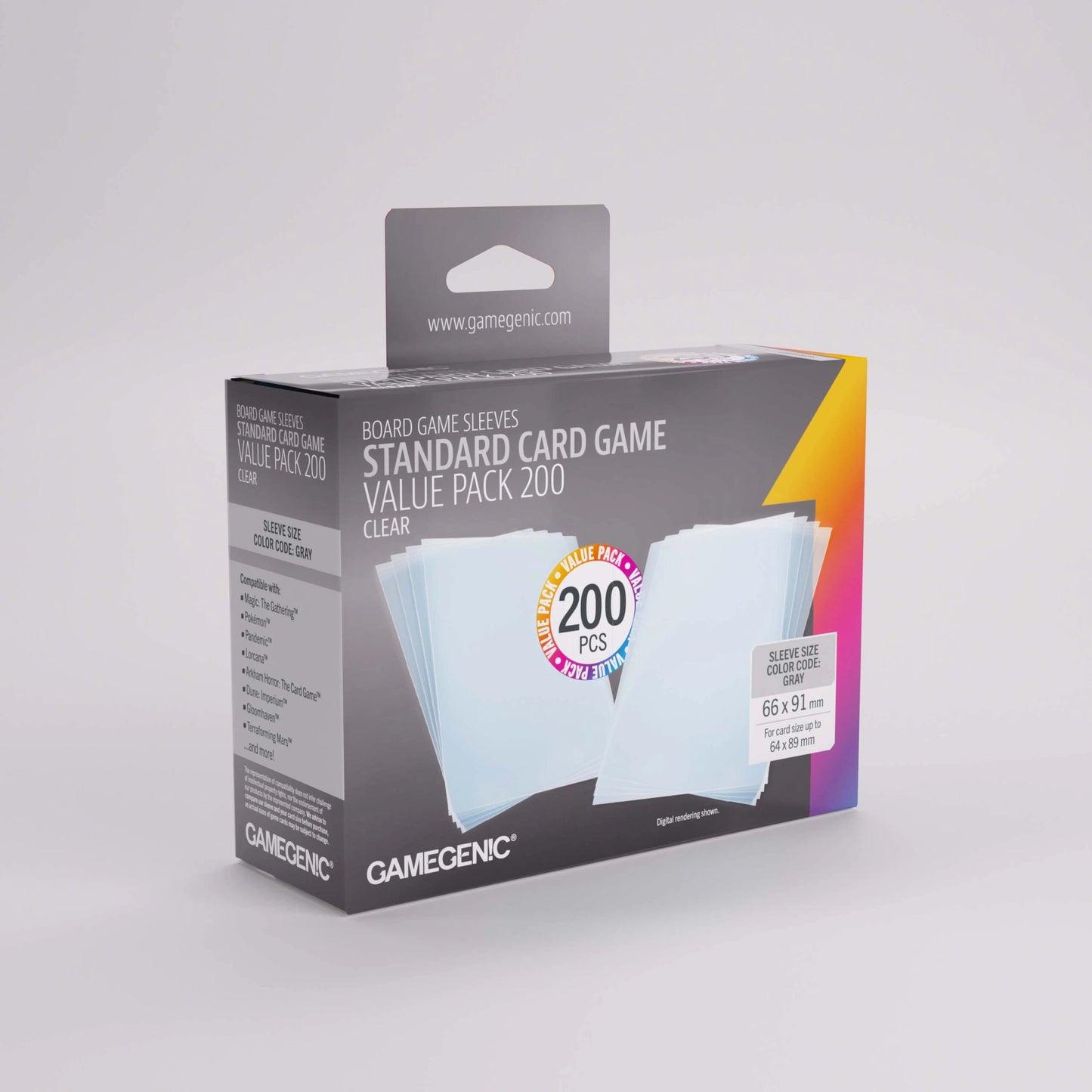 Gamegenic Prime Sleeves Standard Card Game Value Pack (200)