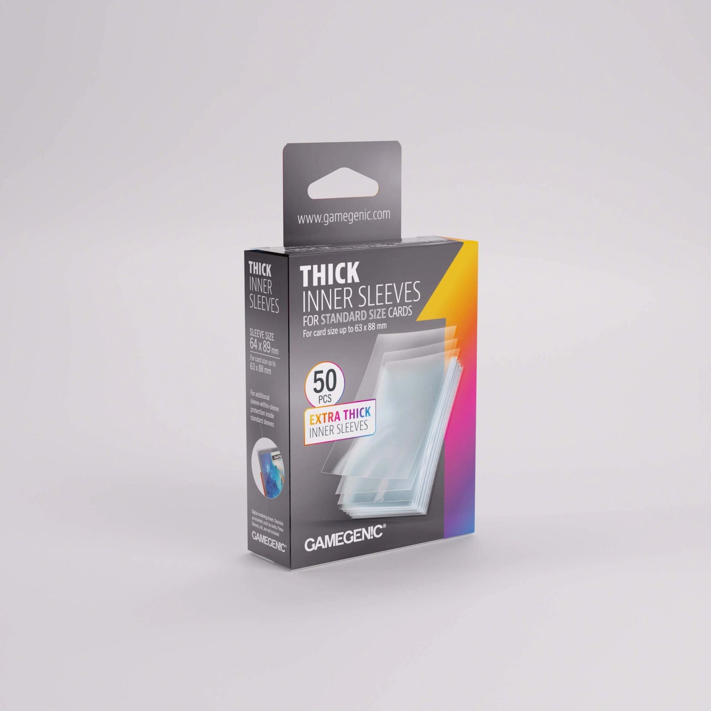 Gamegenic Thick Inner Sleeves 64x89 (100 ct.)