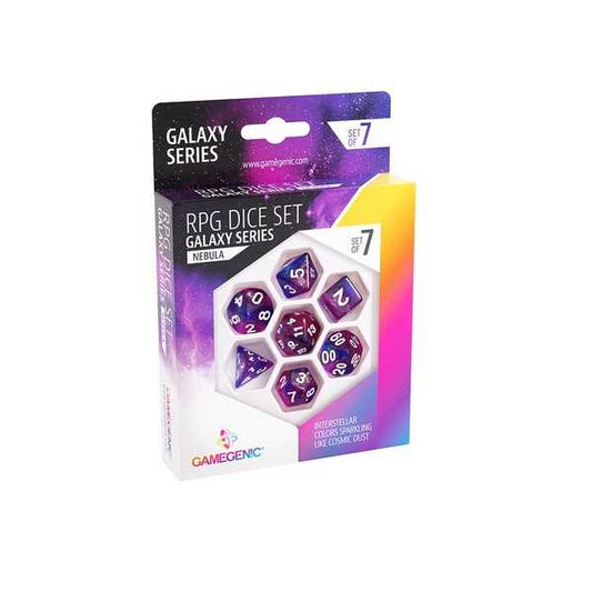 Galaxy Series – Nebula – RPG Dice Set (7pcs) Purple