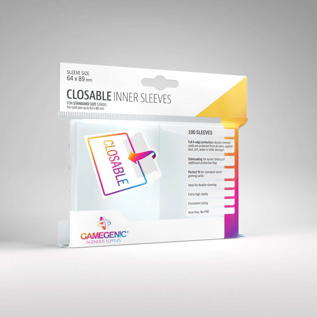 Gamegenic Closable Inner Sleeves