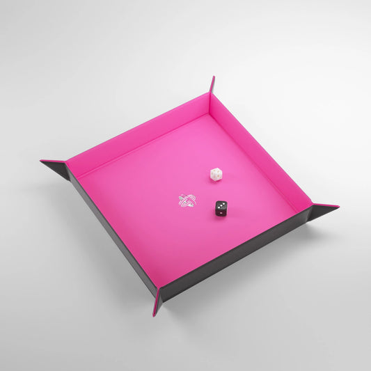 Gamegenic Magnetic Dice Tray Square (Black/Pink)