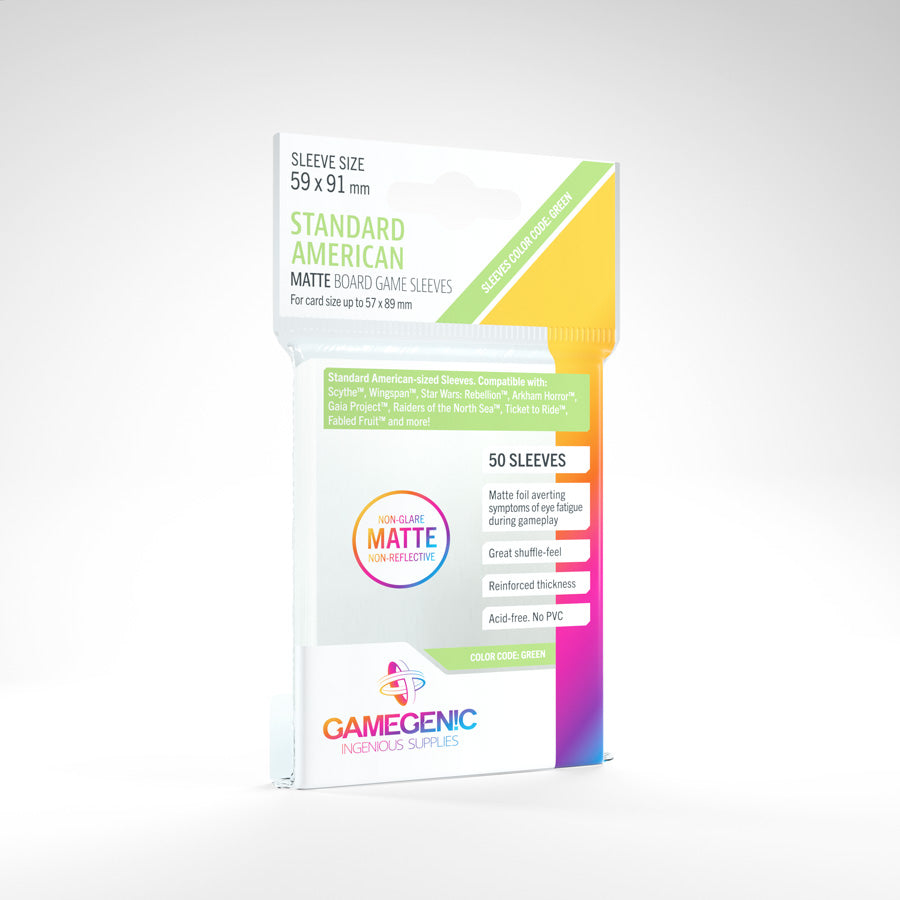 Gamegenic MATTE Standard American Sized BG 59x91mm