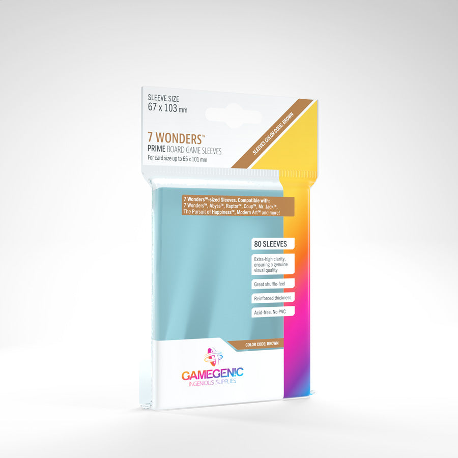 Gamegenic PRIME 7 Wonders Sleeves 67 x 103mm